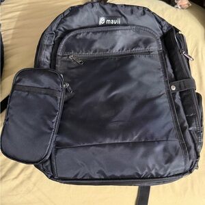 Mavii Black Backpack with light blue lining